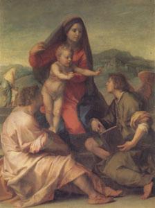 Andrea del Sarto The Madonna of the Stair (san05) Norge oil painting art